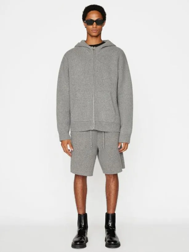 Frame Heavyweight Cashmere Full Zip Hoodie In Warm Grey Warm Gray Men Sweaters and Hoodies Frame Heavyweight Cashmere Full Zip Hoodie In Warm Grey Warm Gray Men Sweaters and Hoodies