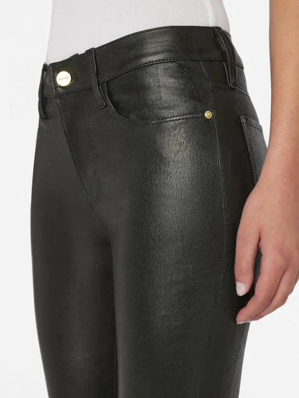 Frame Leather Le Crop Mini Boot In Washed Black Washed Black Women Pants Frame Leather Le Crop Mini Boot In Washed Black Washed Black Women Pants