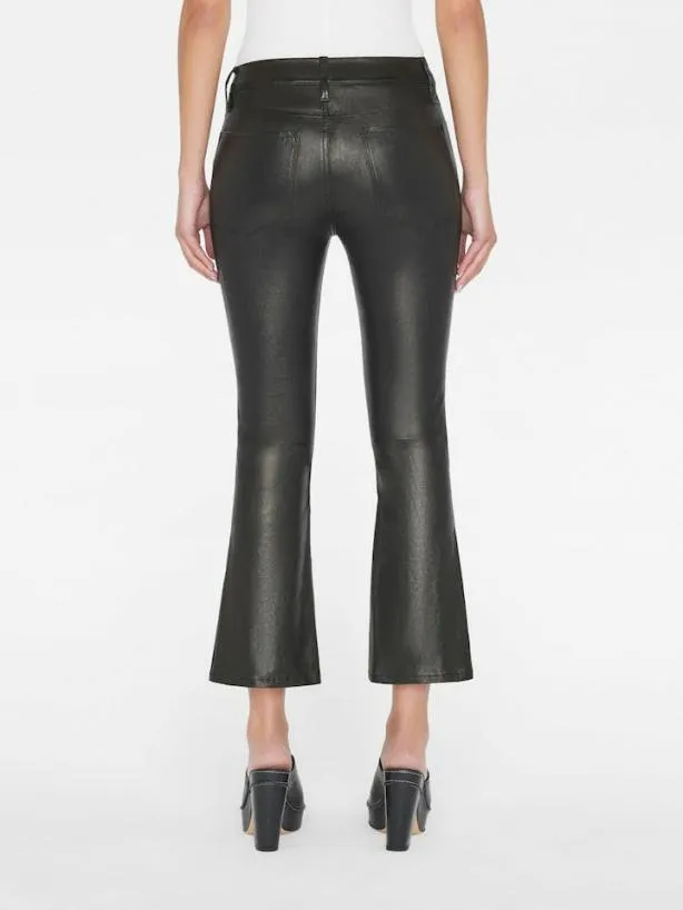 Frame Leather Le Crop Mini Boot In Washed Black Washed Black Women Pants Frame Leather Le Crop Mini Boot In Washed Black Washed Black Women Pants