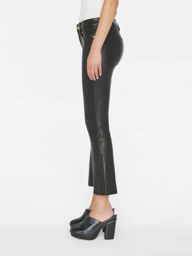 Frame Leather Le Crop Mini Boot In Washed Black Washed Black Women Pants Frame Leather Le Crop Mini Boot In Washed Black Washed Black Women Pants
