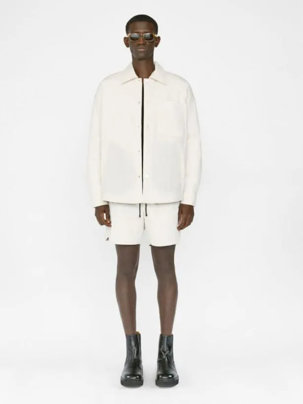Frame Padded Tech Short In White Beige White Beige Men Pants and Shorts Frame Padded Tech Short In White Beige White Beige Men Pants and Shorts