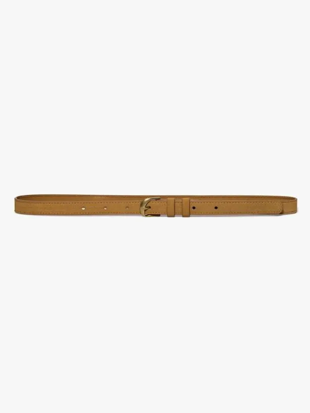 Frame Petit Twist Buckle Belt In Tan Tan Women Accessories