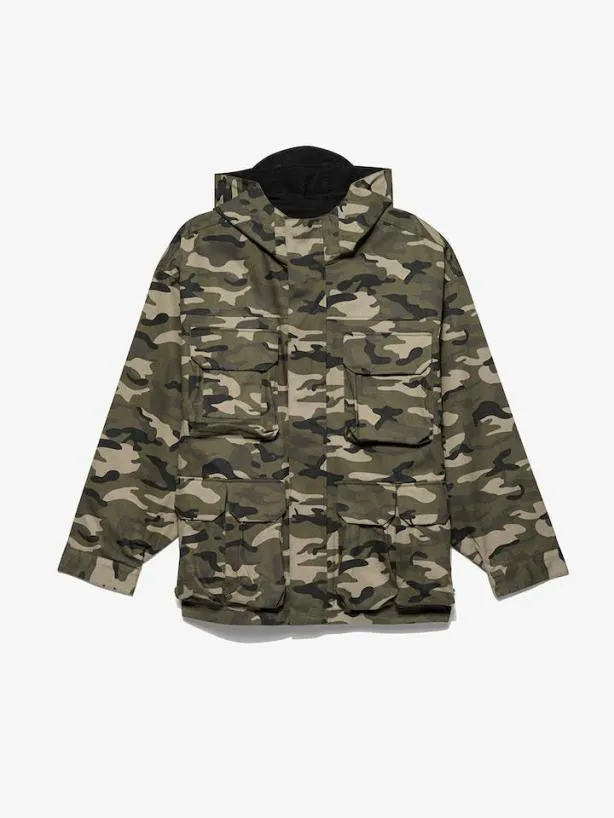 Frame Reversible Camo Parka In CamoNoir Camonoir Men Jackets and Coats