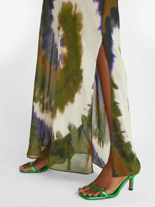Frame Sheer Tie Dye Cami Dress In Fatigue Multi Fatigue Multi Women Dresses and Jumpsuits Frame Sheer Tie Dye Cami Dress In Fatigue Multi Fatigue Multi Women Dresses and Jumpsuits