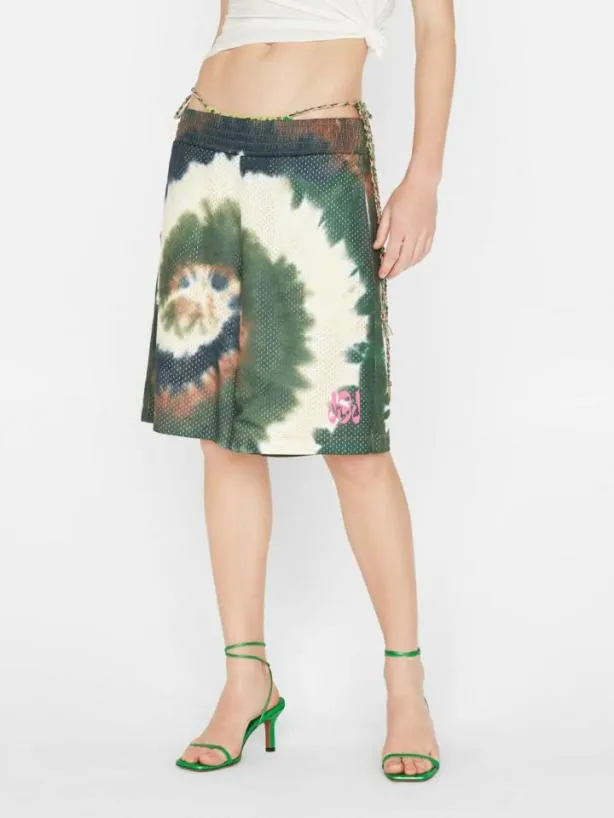 Frame Tie Dye Basketball Shorts In Fatigue Multi Fatigue Multi Women Skirts and Shorts Frame Tie Dye Basketball Shorts In Fatigue Multi Fatigue Multi Women Skirts and Shorts