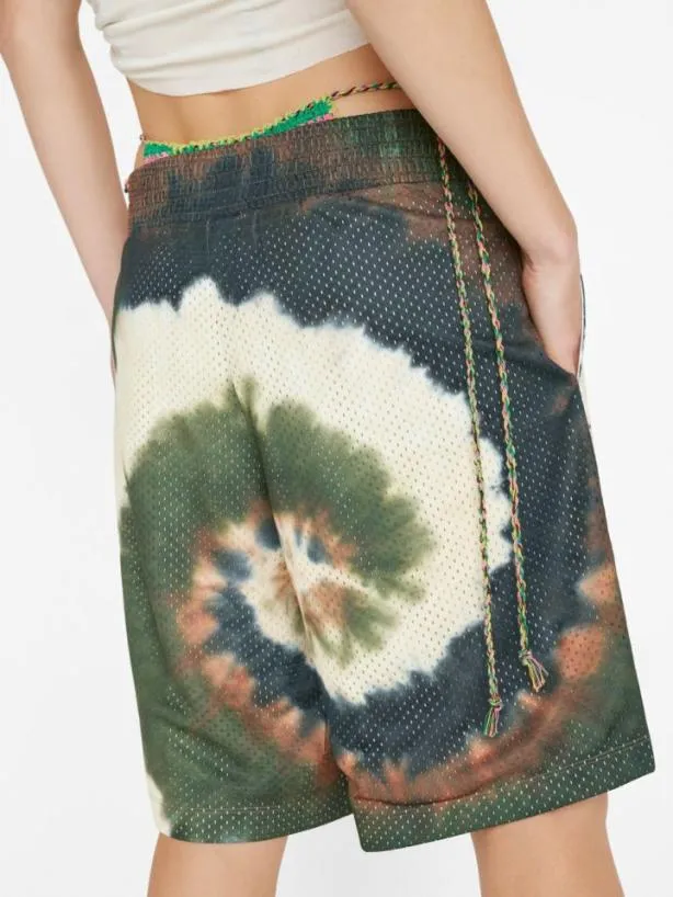 Frame Tie Dye Basketball Shorts In Fatigue Multi Fatigue Multi Women Skirts and Shorts Frame Tie Dye Basketball Shorts In Fatigue Multi Fatigue Multi Women Skirts and Shorts