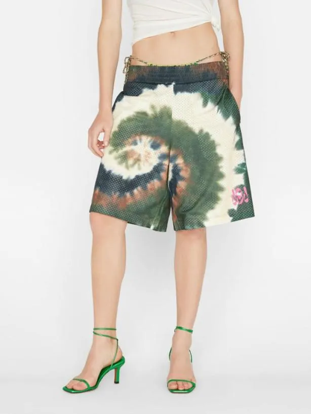 Frame Tie Dye Basketball Shorts In Fatigue Multi Fatigue Multi Women Skirts and Shorts Frame Tie Dye Basketball Shorts In Fatigue Multi Fatigue Multi Women Skirts and Shorts