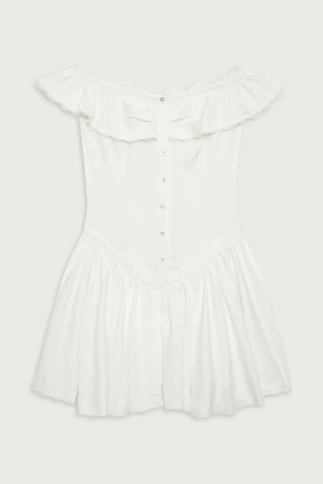 Frankies Bikinis Charli Mini Dress White Women Dresses