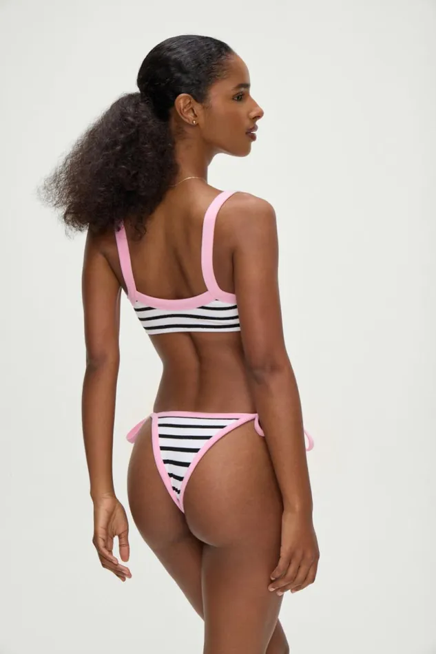 Frankies Bikinis Cruze String Bikini Bottom Vintage Stripe Women Bikinis
