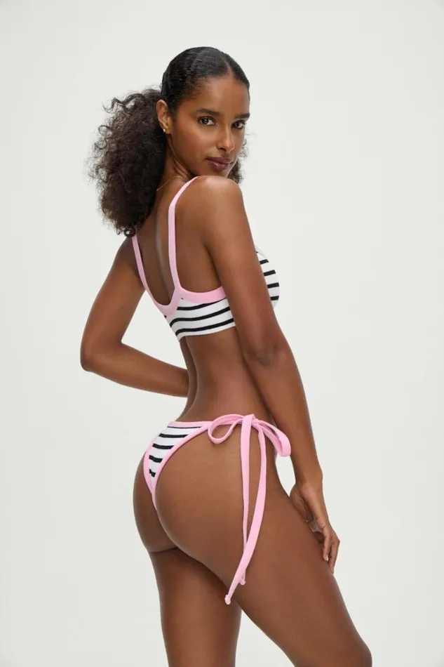 Frankies Bikinis Cruze String Bikini Bottom Vintage Stripe Women Bikinis
