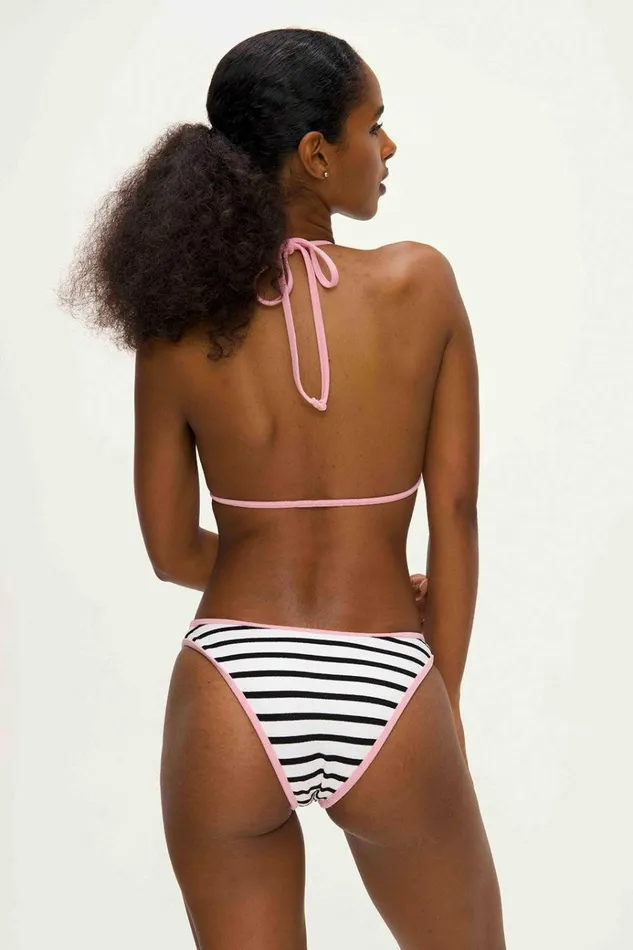 Frankies Bikinis Dove Bikini Bottom Vintage Stripe Women Bikinis