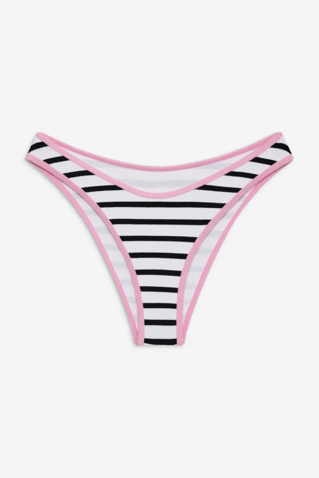 Frankies Bikinis Dove Bikini Bottom Vintage Stripe Women Bikinis