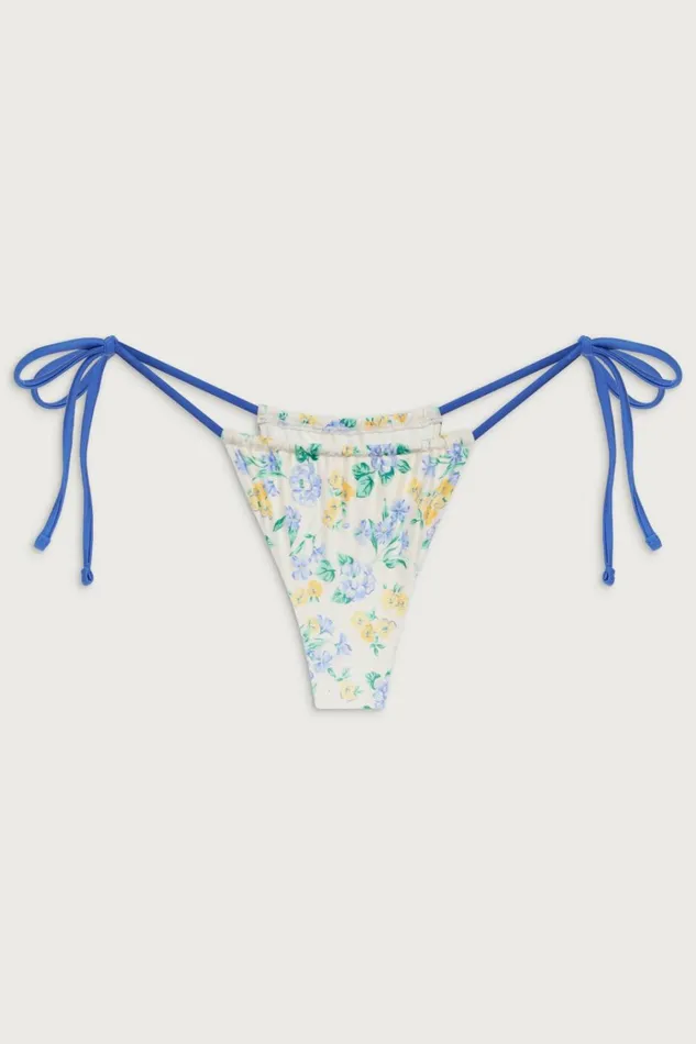 Frankies Bikinis Tia Shine Skimpy Bikini Bottom Coastal Floral Women Bottoms