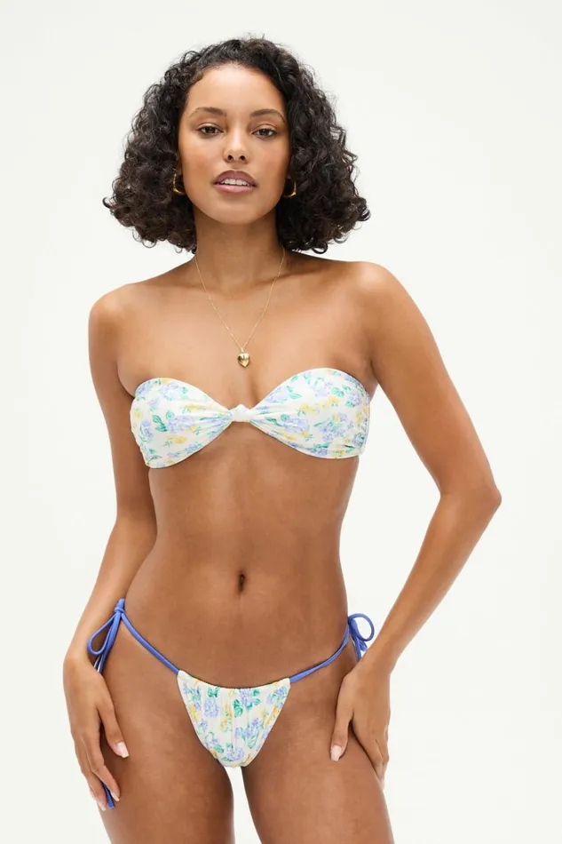 Frankies Bikinis Tia Shine Skimpy Bikini Bottom Coastal Floral Women Bottoms