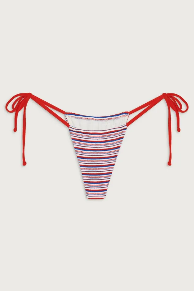 Frankies Bikinis Tia Terry Skimpy Bikini Bottom American Summer Women Bikinis