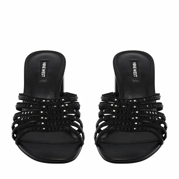 FRISKY Black Multi Women Nine West Sandals