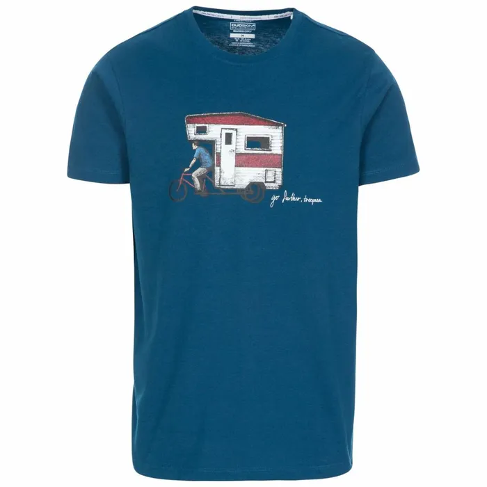 Gibson II Printed Casual TShirt Midnight Men Trespass TShirts