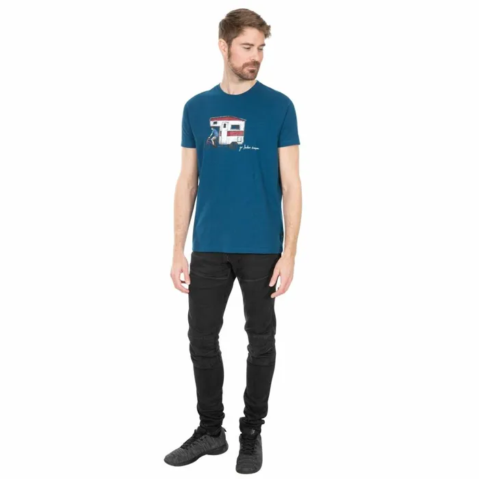 Gibson II Printed Casual TShirt Midnight Men Trespass TShirts