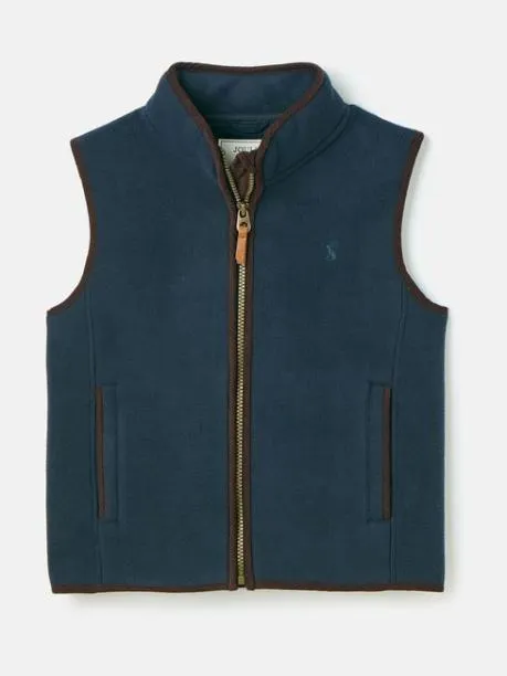 Gilets Boys Joules Blue Fleece Gilet