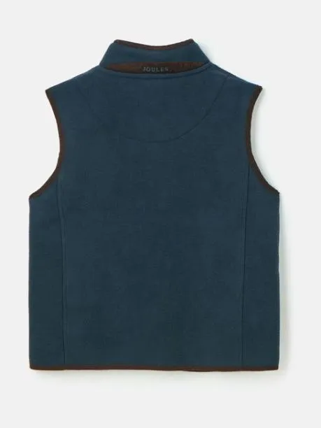 Gilets Boys Joules Blue Fleece Gilet