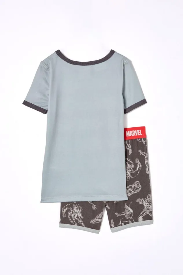 GirlsBoys Sleepwear Cotton On Sawyer Super Soft Short Sleeve Pyjama Set License Lcn Mar Winter Grey Iron Man and Spiderman Bff GirlsBoys Sleepwear Cotton On Sawyer Super Soft Short Sleeve Pyjama Set License Lcn Mar Winter Grey Iron Man and Spiderman Bff
