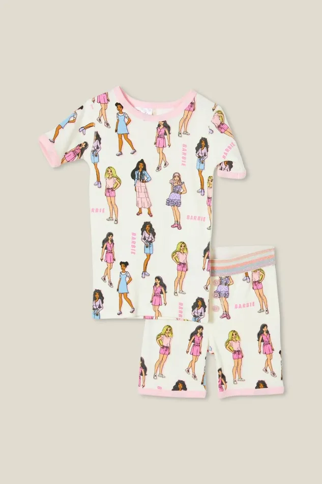 GirlsBoys Sleepwear Cotton On Talia Short Sleeve Pyjama Set Licensed Lcn Mat Vanillabarbie Party GirlsBoys Sleepwear Cotton On Talia Short Sleeve Pyjama Set Licensed Lcn Mat Vanillabarbie Party