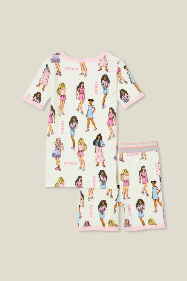 GirlsBoys Sleepwear Cotton On Talia Short Sleeve Pyjama Set Licensed Lcn Mat Vanillabarbie Party GirlsBoys Sleepwear Cotton On Talia Short Sleeve Pyjama Set Licensed Lcn Mat Vanillabarbie Party