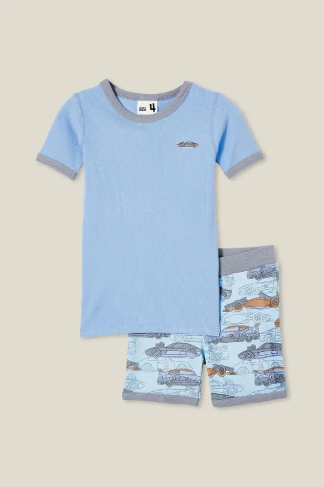 GirlsBoys Sleepwear Cotton On Tyler Short Sleeve Pyjama Set Dusk Bluefast Cars GirlsBoys Sleepwear Cotton On Tyler Short Sleeve Pyjama Set Dusk Bluefast Cars