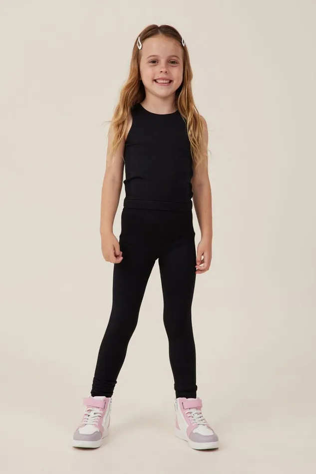 Girls Leggings Pants and Jeans Cotton On Imogen Seamfree Legging Black Girls Leggings Pants and Jeans Cotton On Imogen Seamfree Legging Black