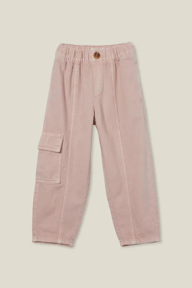 Girls Leggings Pants and Jeans Cotton On Katie Cargo Pant Zephyr
