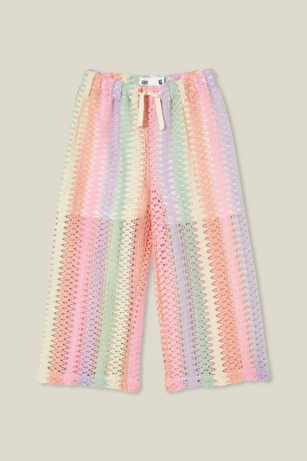 Girls Leggings Pants and Jeans Cotton On Morgan Pant Rainbow Stripe