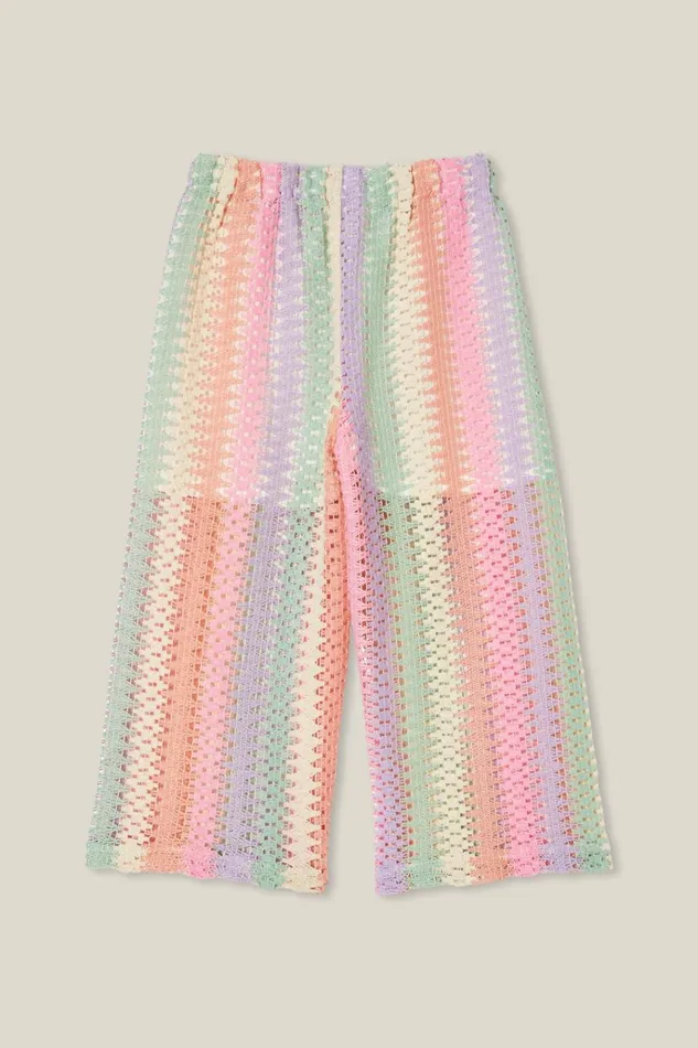 Girls Leggings Pants and Jeans Cotton On Morgan Pant Rainbow Stripe