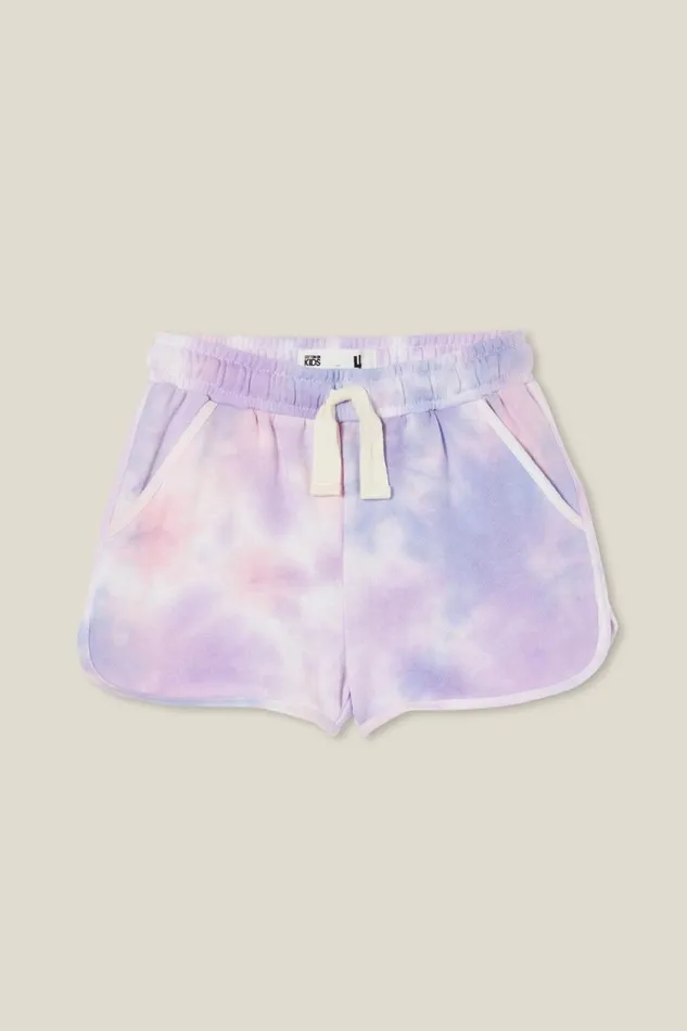 Girls Shorts Skirts and Playsuits Cotton On Nina Knit Short Pastel Rainbow Tie Dye