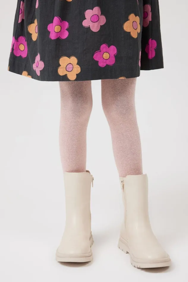 Girls Socks and Tights Cotton On Solid Tights New Pink Shimmer