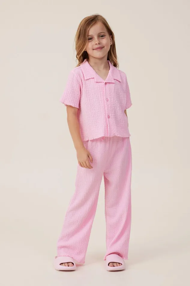 Girls Tops and TShirts Cotton On Amelie Short Sleeve Shirt Cali Pink Girls Tops and TShirts Cotton On Amelie Short Sleeve Shirt Cali Pink
