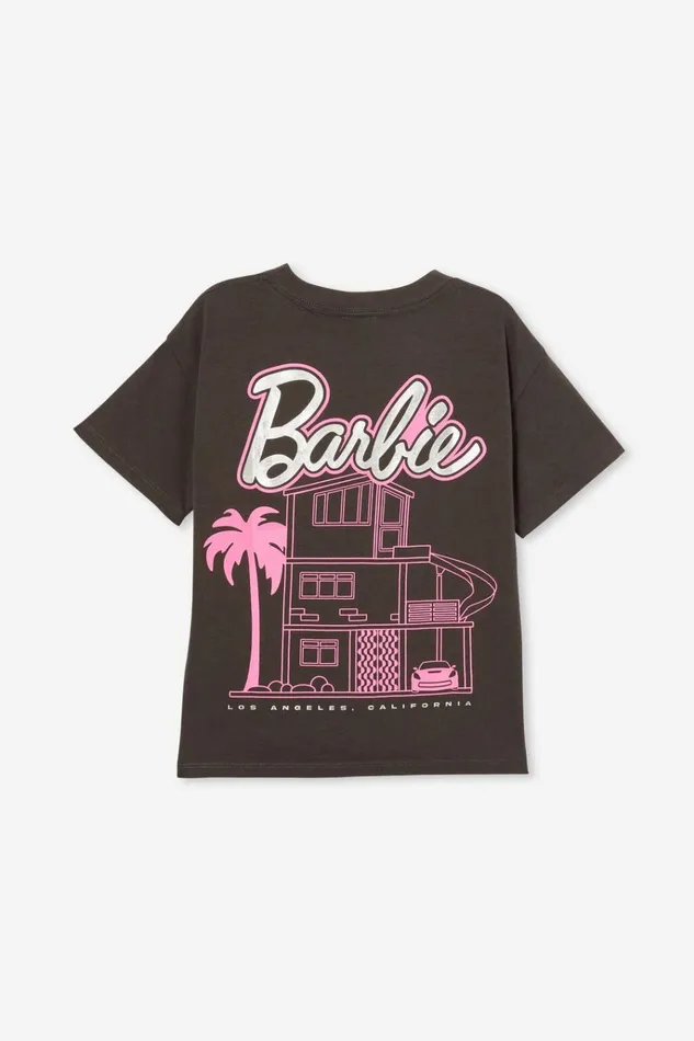 Girls Tops and TShirts Cotton On License Drop Shoulder Short Sleeve Tee Lcn Mat Barbie Dream Housephantom Girls Tops and TShirts Cotton On License Drop Shoulder Short Sleeve Tee Lcn Mat Barbie Dream Housephantom