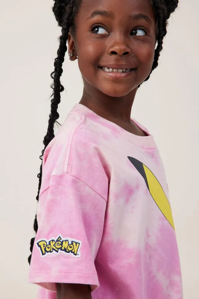 Girls Tops and TShirts Cotton On License Drop Shoulder Short Sleeve Tee Lcn Pok Pokemon Happypink Gerbera Girls Tops and TShirts Cotton On License Drop Shoulder Short Sleeve Tee Lcn Pok Pokemon Happypink Gerbera