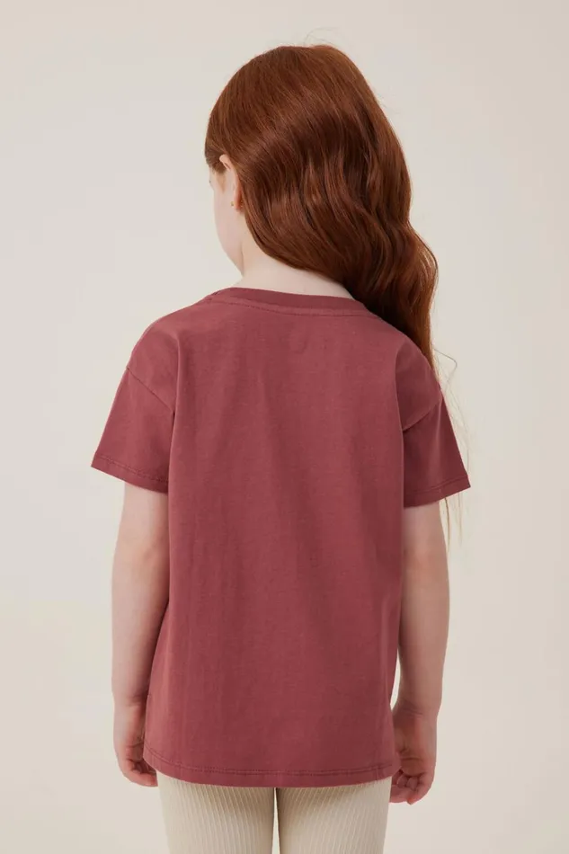 Girls Tops and TShirts Cotton On Poppy Short Sleeve Print Tee Hennamountain Range Girls Tops and TShirts Cotton On Poppy Short Sleeve Print Tee Hennamountain Range
