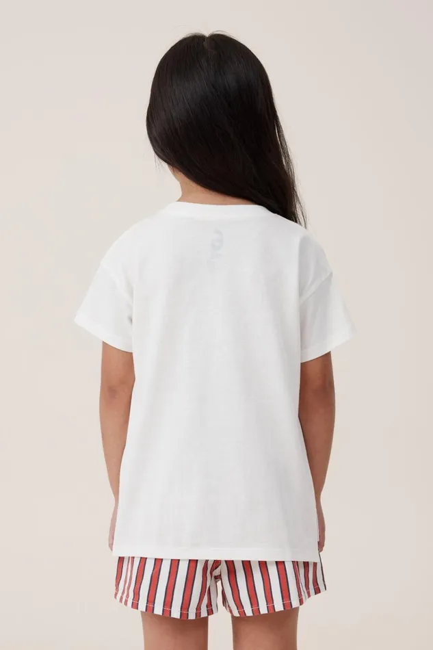 Girls Tops and TShirts Cotton On Poppy Short Sleeve Print Tee Vanillawild One Girls Tops and TShirts Cotton On Poppy Short Sleeve Print Tee Vanillawild One