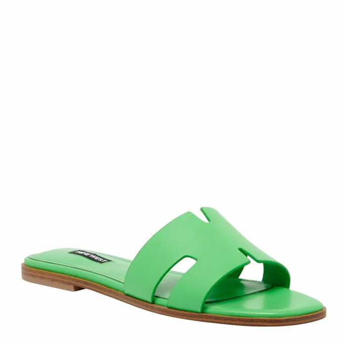 GISELLE Green Women Nine West Flats