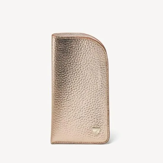 Glasses Case Champagne Pebble Women Aspinal Of London Glasses Cases