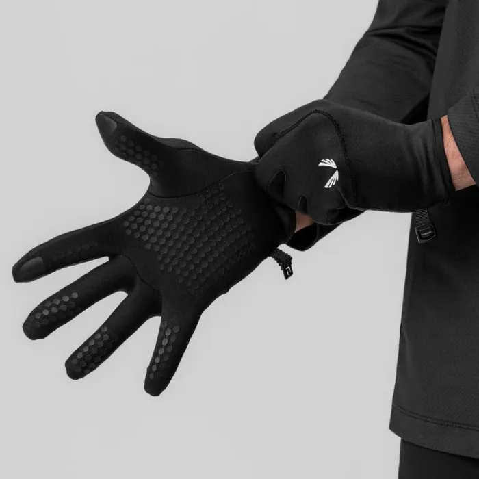 Gloves and Sleeves Men ASRV Aeroheat Lightweight Gloves Black wings