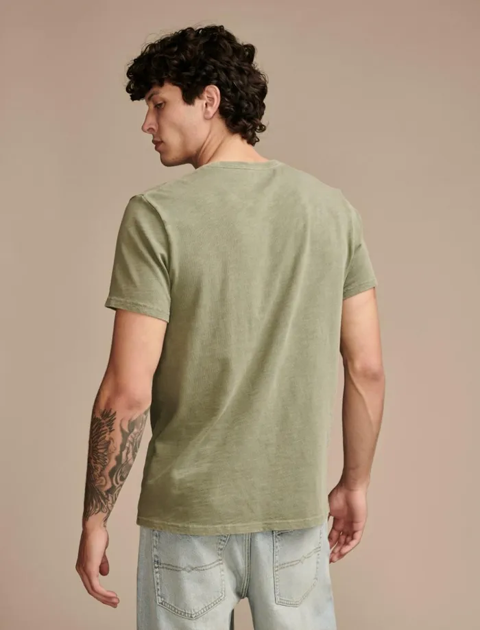 Grateful Dead Rose Oil Green Men Lucky Brand Graphic Tees