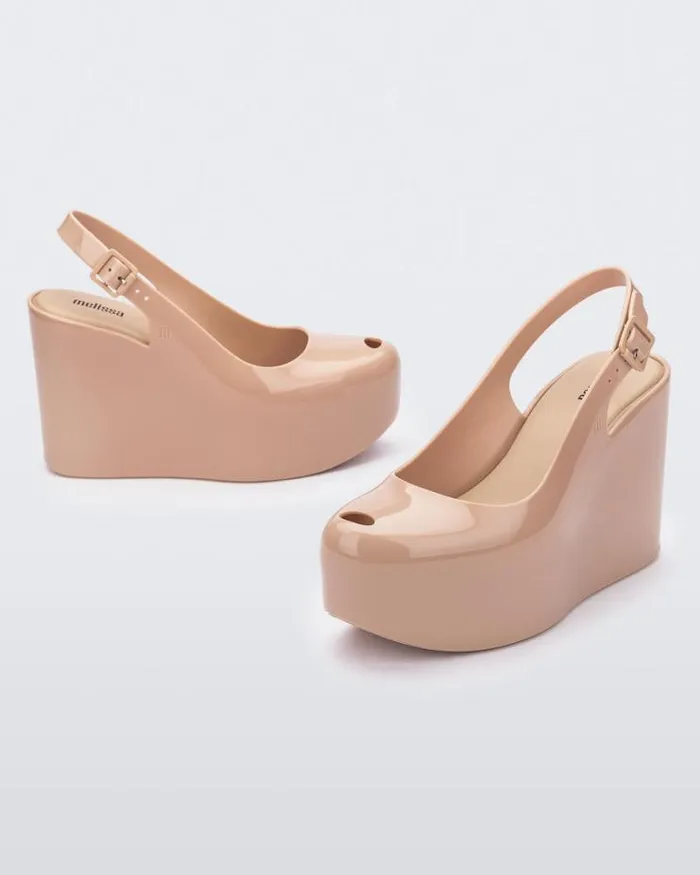 Groovy Beige Women Melissa Platforms