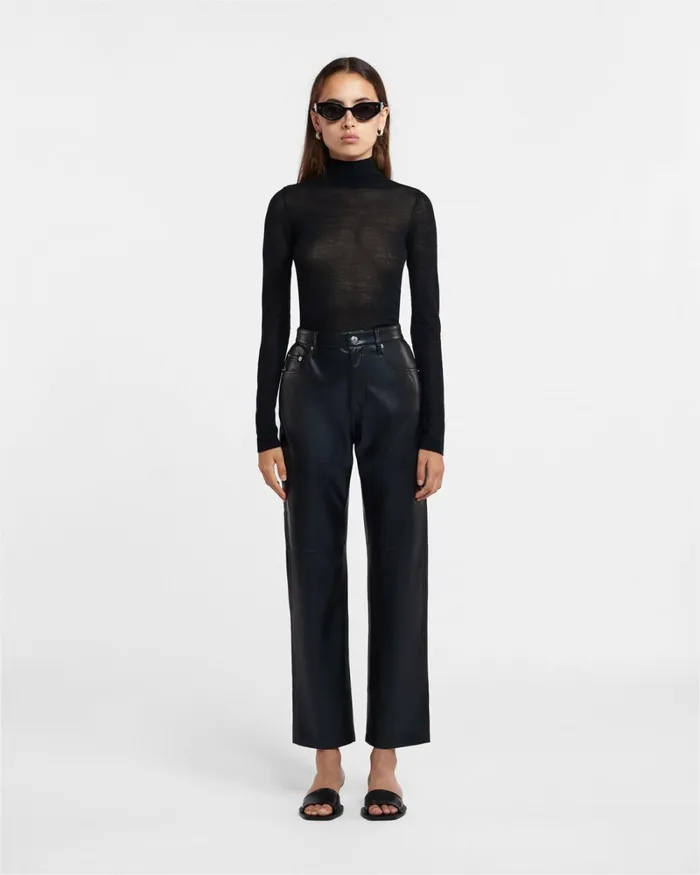 Harri Black Women Nanushka Tops Harri Black Women Nanushka Tops