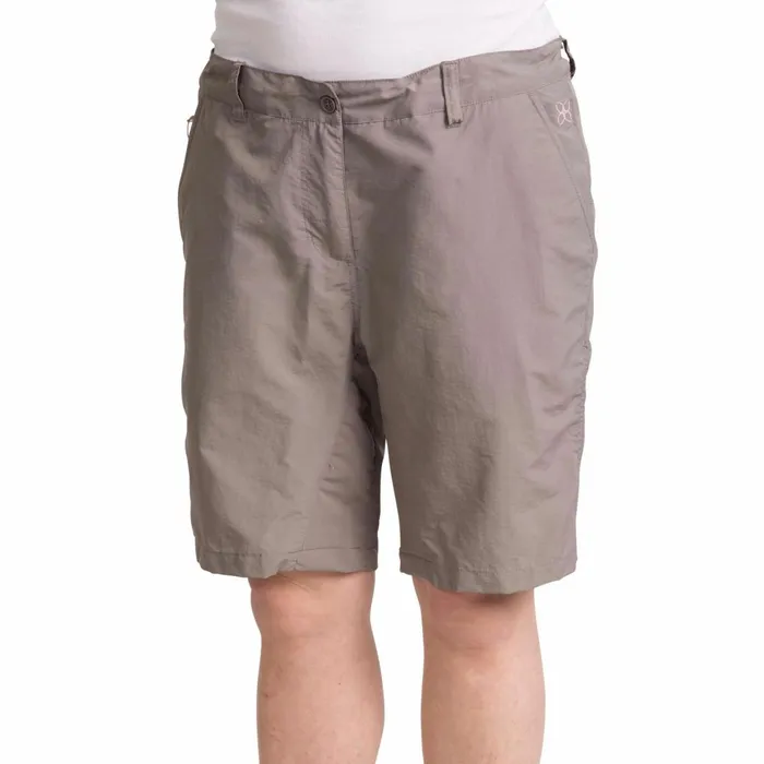 Hashtag Quick Dry Trekking Shorts Storm Grey Women Trespass Shorts