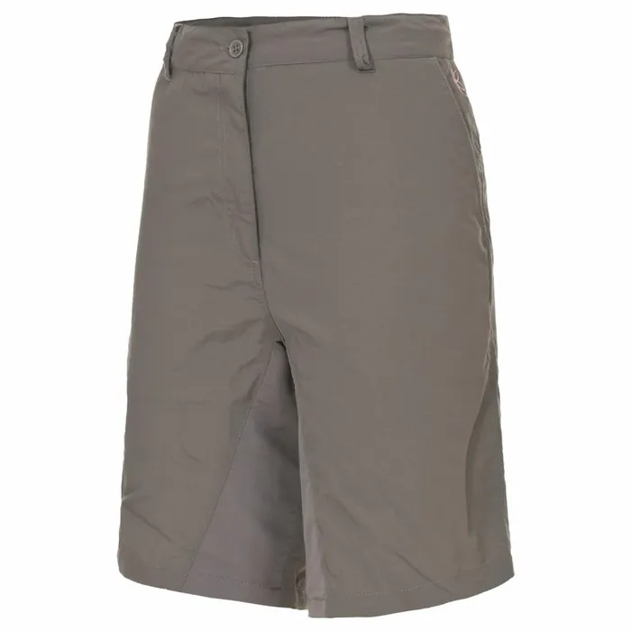 Hashtag Quick Dry Trekking Shorts Storm Grey Women Trespass Shorts