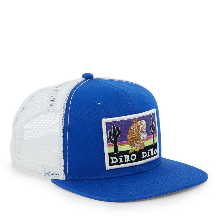 Hats and Caps Men Justin Boots Justin Texas Armadillo Cap Blue White 040blue041