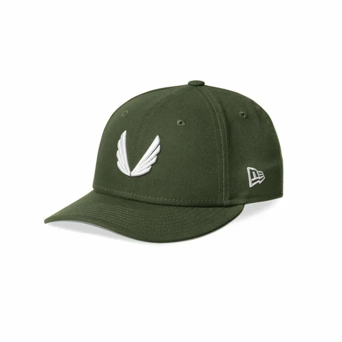 Hats and Headwear Men ASRV New Era 59Fifty Low Profile Hat Olive Greenwhite wings