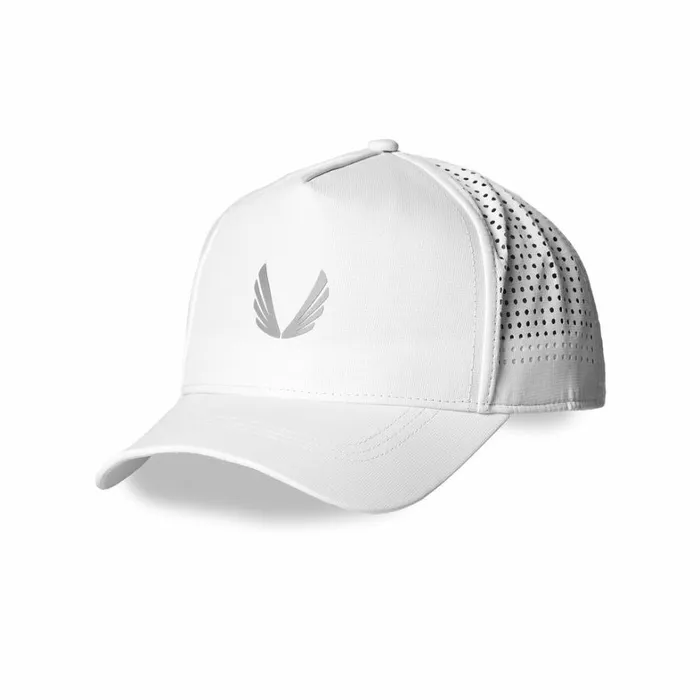 Hats and Headwear Men ASRV Performance AFrame Hat Whitesilver 034wings034